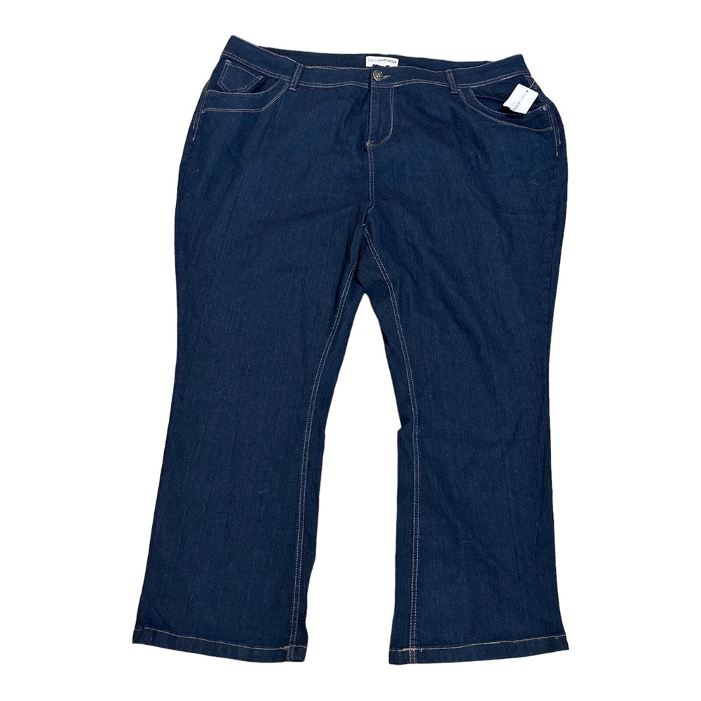 Sag Harbor Jeans Women Size 28W (47x29) Stretch Dark Wash Blue Denim NWT